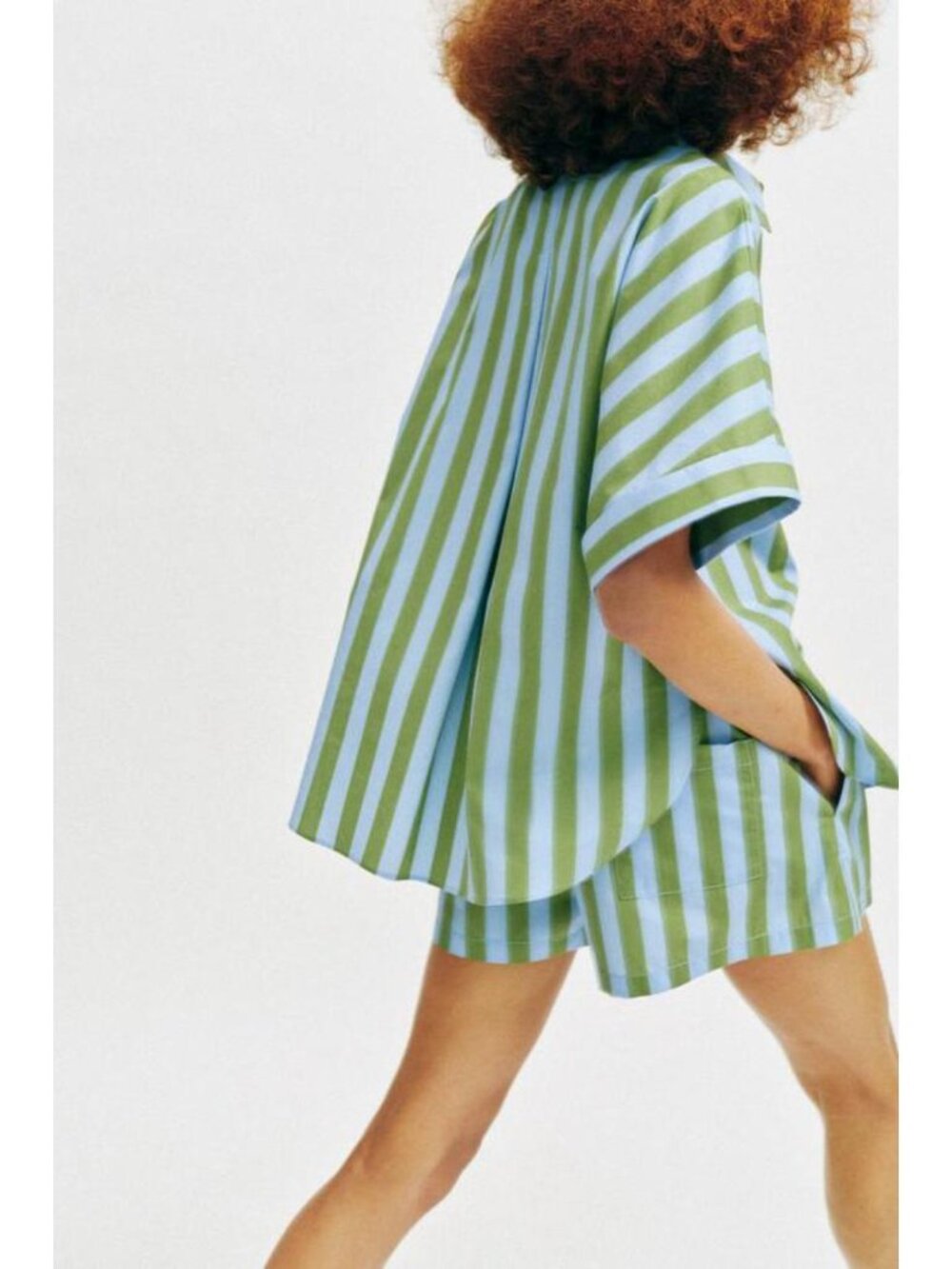ZARA OVERSIZED STRIPED SHIRT - Picture 6 of 11